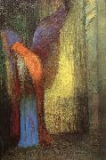 Odilon Redon Winged Old Man with a Long White Beard Spain oil painting artist